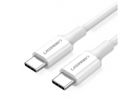 Cablu Date si Incarcare USB Type-C la USB Type-C UGREEN US264, 2 m, 60W, 3A, Alb 