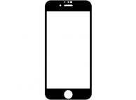 Folie Protectie Ecran OEM pentru Apple iPhone 7 / Apple iPhone 8, Sticla securizata, Edge Glue, 6D, Neagra 