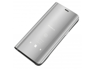 Husa Plastic OEM Clear View pentru Samsung Galaxy A13 / Samsung Galaxy A13 5G A136, Argintie 