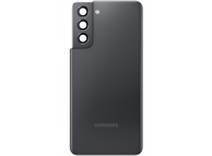 Capac Baterie - Geam Blitz - Geam Camera Spate Samsung Galaxy S21 5G G991, Gri, Swap 