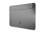 Husa Laptop Guess Saffiano, Triangle Metal Logo, 16 inci, Gri GUCS16PSATLG 