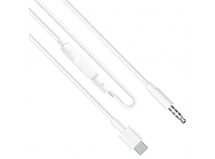 Cablu Audio USB Type-C la 3.5 mm Earldom ET-AUX41, 1 m, Alb 