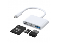 Adaptor OTG Lightning la USB/ MicroSD Joyroom, Alb S-H142 