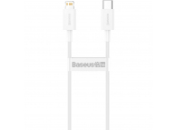 Cablu Date si Incarcare USB Type-C la Lightning Baseus Superior Series, 1 m, 20W, Alb CATLYS-A02 