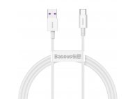 Cablu Incarcare USB la USB Type-C Baseus Superior Series, 1 m, 66W, Alb CATYS-02 