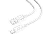 Cablu Date si Incarcare USB la MicroUSB HOCO X73, 1 m, 20W, Alb 