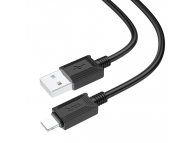 Cablu Date si Incarcare USB la Lightning HOCO X73, 1 m, 2.4A, Negru 
