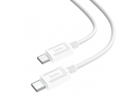 Cablu Date si Incarcare USB Type-C la USB Type-C HOCO X73, 1 m, 60W, Alb 