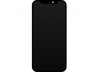 Display cu Touchscreen JK pentru Apple iPhone 12 Pro Max, cu Rama, Versiune LCD In-Cell, Negru