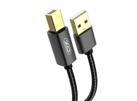 Cablu Imprimanta XO Design GB010A, USB tip A la USB tip B, 1.5m, Negru 