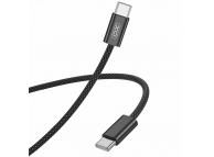 Cablu Date si Incarcare USB Type-C la USB Type-C XO Design NB-Q206B, 1 m, 60W, Negru 