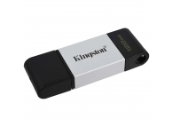 Memorie Externa Kingston DT80, 128Gb, USB Type-C OTG, Argintie Neagra DT80/128GB 