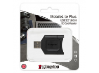 Cititor Card USB Kingston MobileLite Plus, USB 3.2, SD, Negru