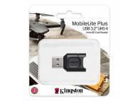 Cititor Card USB Kingston MobileLite Plus, microSD, Negru MLPM