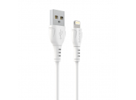Cablu Date si Incarcare USB la Lightning Borofone BX51 Triumph, 1 m, 2A, Alb 