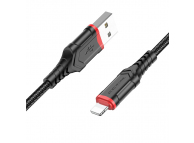 Cablu Date si Incarcare USB la Lightning Borofone BX67, 1 m, 2.4A, Negru 