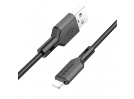 Cablu Date si Incarcare USB la Lightning Borofone BX70, 1 m, 2.4A, Negru 