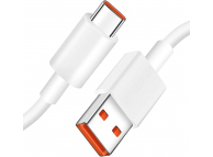 Cablu Date si Incarcare USB-A - USB-C Xiaomi, 120W, 1m, Alb BHR6032GL