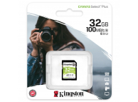 Card Memorie SDHC Kingston Canvas Select Plus, 32Gb, Clasa 10 / UHS-1 U1 SDS2/32GB 