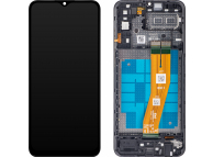 Display cu Touchscreen Samsung Galaxy A04e A042, cu Rama, Negru, Service Pack GH81-23088A 