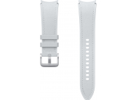 Curea Samsung Hybrid Eco-Leather pentru Galaxy Watch6 / Classic / Watch5 / Pro / Watch4 Series, M/L, Argintie ET-SHR96LSEGEU