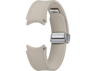 Curea Samsung D-Buckle Hybrid Eco-Leather pentru Galaxy Watch6 / Classic / Watch5 / Pro / Watch4 Series, 22mm, M/L, Normal, Bej ET-SHR94LAEGEU