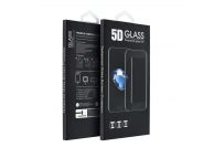 Folie de protectie Ecran OEM Premium pentru Samsung Galaxy A52s 5G A528 / A52 5G A526 / A52 A525, Sticla Securizata, Full Glue, 5D, Neagra 