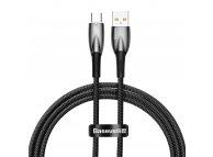 Cablu Date si Incarcare USB-A - USB-C Baseus Glimmer Series, 100W, 1m, Negru CADH000401 