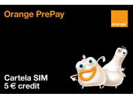 Cartela SIM PrePay Cu Numar Orange 5 Euro