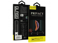Folie de protectie Ecran Privacy OEM pentru Samsung Galaxy S22 Ultra 5G S908, Sticla Securizata, Edge Glue 