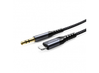 Cablu Audio 3.5mm - Lightning Joyroom SY-A02, 1m, Negru 