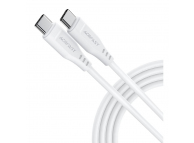 Cablu Date si Incarcare USB-C - USB-C Acefast, 60W, 1.2m, Alb 