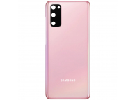 Capac Baterie Samsung Galaxy S20 5G G981, Cu Geam Camera Spate, Roz (Cloud Pink), Second Hand