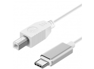Cablu Imprimanta OEM, USB-C - USB-B, 1m, Alb 