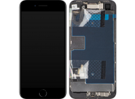 Display cu Touchscreen Apple iPhone SE (2020), cu Rama, Negru, Service Pack 661-15743