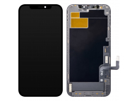 Display cu Touchscreen ZY pentru Apple iPhone 12 / 12 Pro, cu Rama, Versiune LCD In-Cell, Negru 
