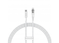 Cablu Date si Incarcare USB-C - Lightning Baseus Explorer, 20W, 1m, Alb CATS010202 