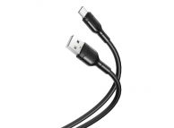 Cablu Date si Incarcare USB-A - USB-C XO Design NB212, 18W, 1m, Negru 