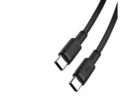 Cablu Date si Incarcare USB-C - USB-C XO Design NB-Q199, 100W, 1.5m, Negru 