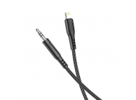 Cablu Audio 3.5mm - Lightning HOCO UPA18, 1m, Negru 