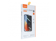 Folie de protectie Ecran Privacy Veason pentru Apple iPhone 15, Sticla Securizata, Full Glue, 6D 