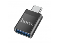 Adaptor OTG USB-A - USB-C HOCO UA17, Negru 