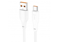 Cablu Date si Incarcare USB-A - USB-C HOCO X93, 100W, 1m, Alb 