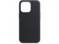 Husa MagSafe pentru Apple iPhone 14 Pro Max, OEM, Leather Mag, Neagra 