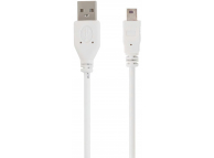 Cablu Date si Incarcare USB-A - miniUSB Gembird, 0.9m, Alb CC-USB2-AM5P-3 
