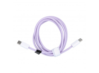 Cablu Date si Incarcare USB-C - USB-C OEM C263, 60W, 1.5m, Mov 