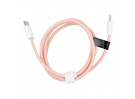 Cablu Date si Incarcare USB-C - USB-C OEM C263, 60W, 1m, Roz 
