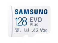 Card Memorie microSDXC Samsung Evo Plus, 128Gb, Clasa 10 / UHS-1 U3, Cu Adaptor MB-MC128SA/EU 