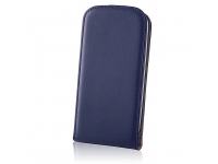 Husa piele Sony Xperia E4g Flip Deluxe bleumarin