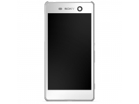 Display cu touchscreen si rama Sony Xperia M5 alb